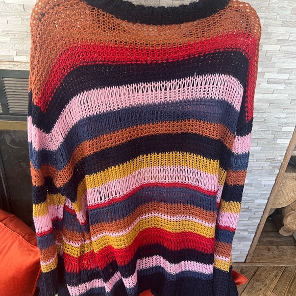 Wet Seal Multicolor Striped Sweater - Picture 3 of 3